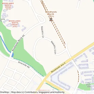 Map showing the area around Republic Polytechnic.